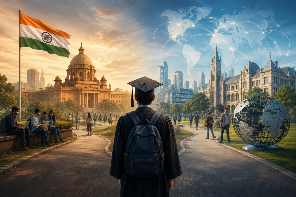 Higher Education in India vs Abroad: Better ROI in 2026?